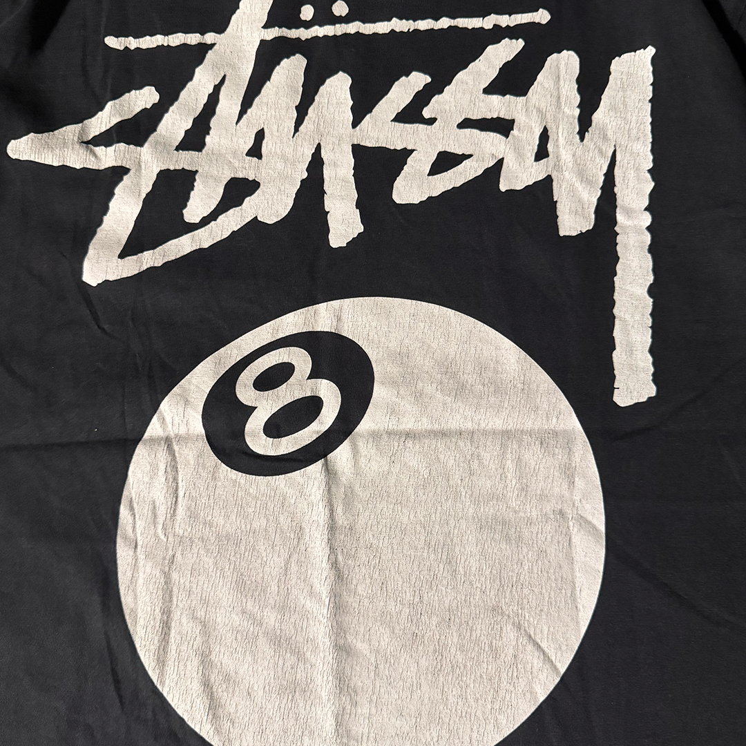 Stussy 8-Ball Black Tee (L)