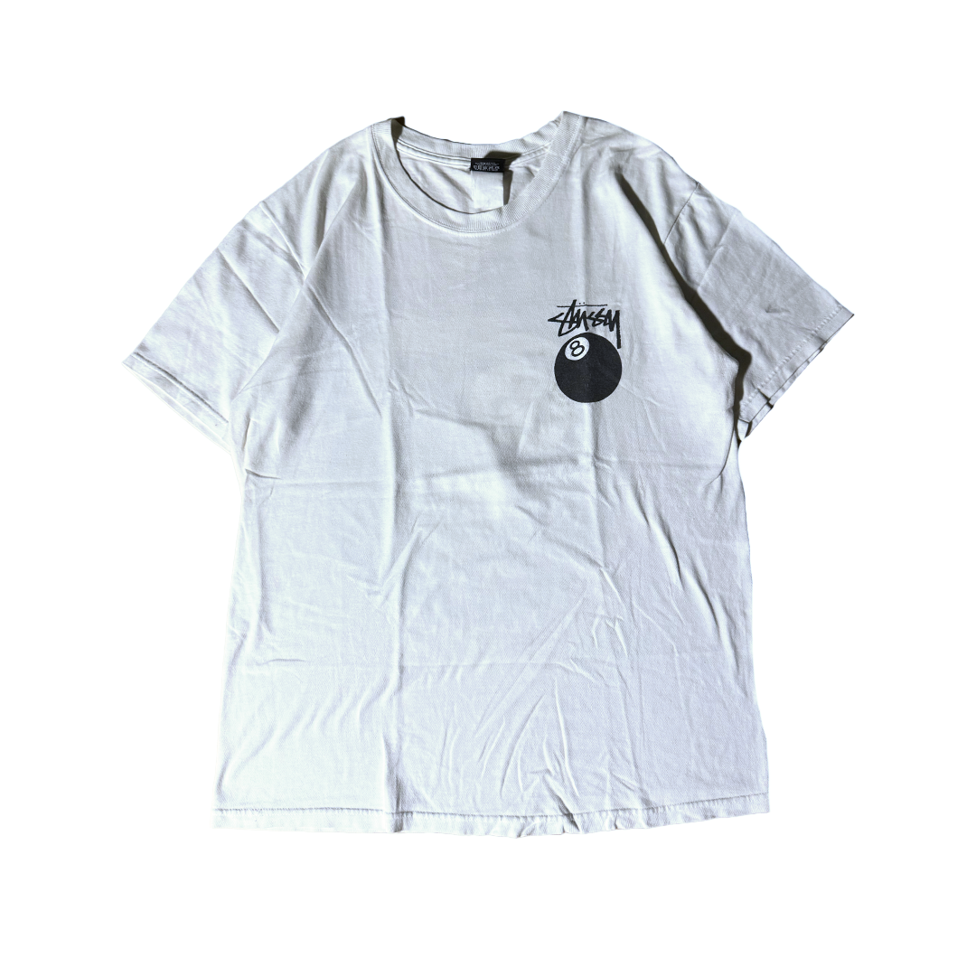 Stussy 8-Ball White Tee (M)
