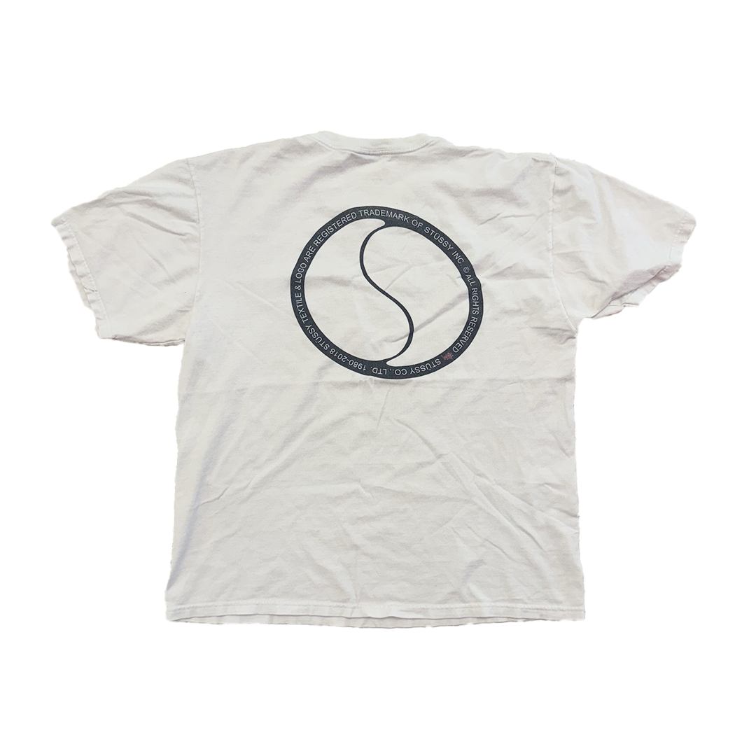 Stussy Circle White Tee (L)