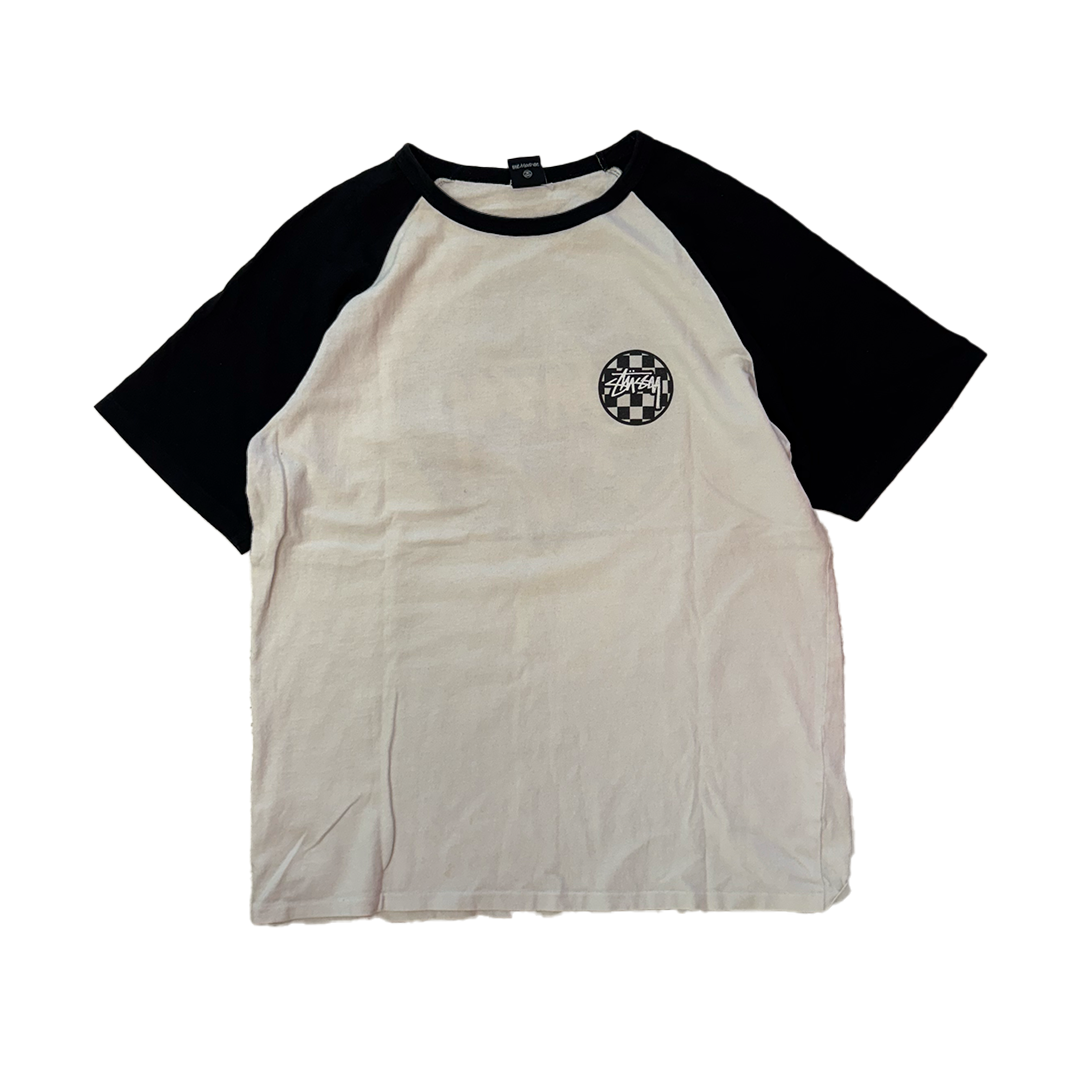 Stussy Bicolor Black and White Check Tee (M)