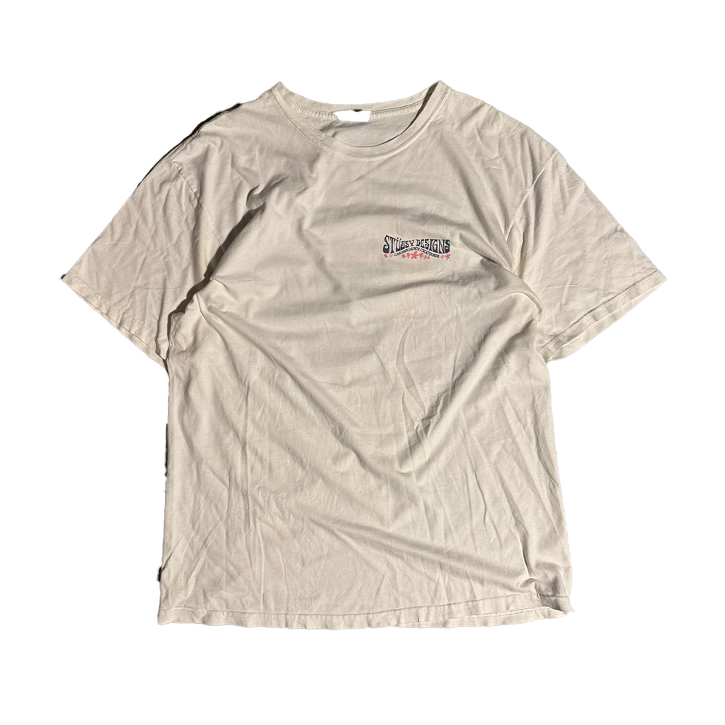 Stussy Designs Hippie White Tee (L)
