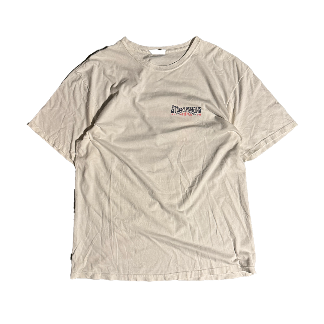 Stussy Designs Hippie White Tee (L)
