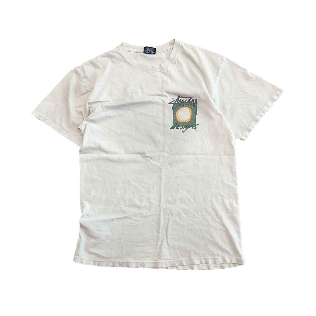 Stussy Designs Geometrical Shapes White Tee (M)