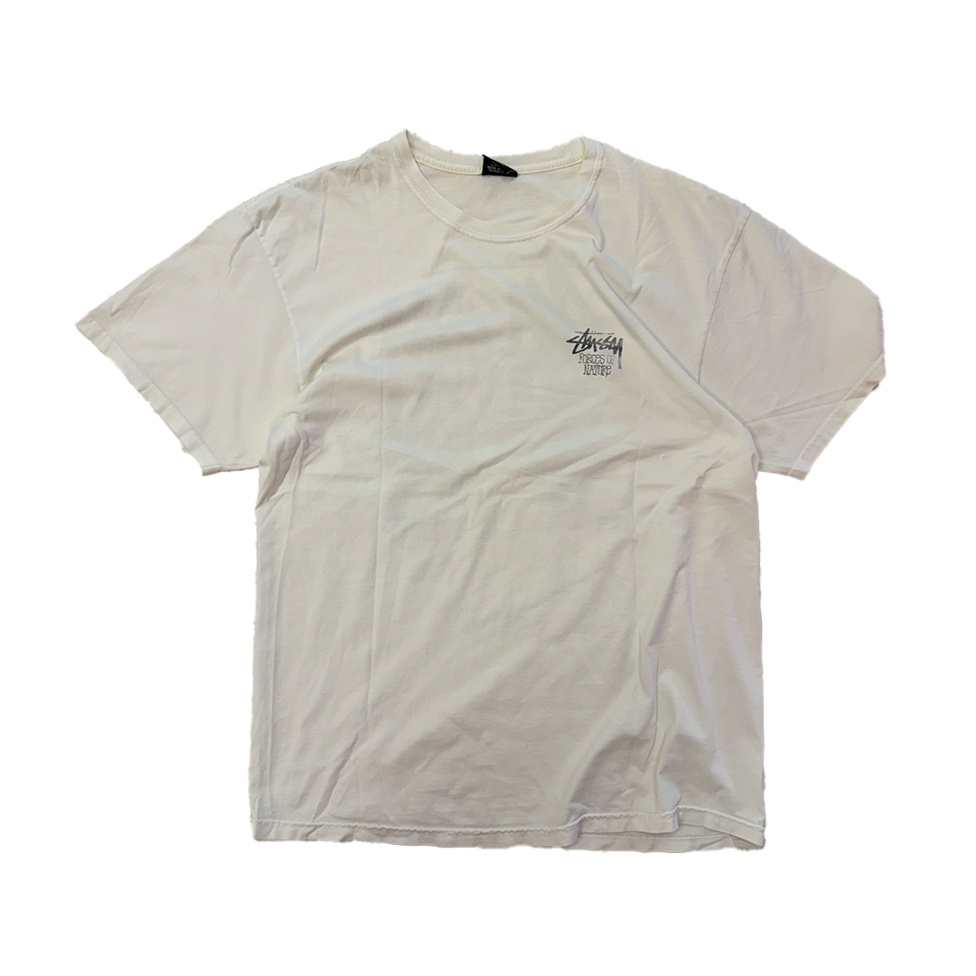 Stussy Forces of Nature White Tee (L)