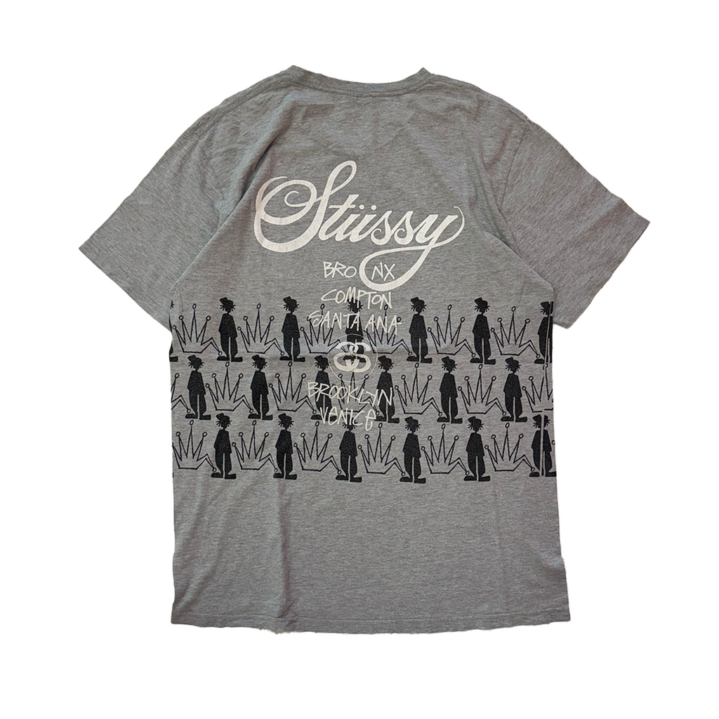 Stussy All-Over World Tour Grey Tee (L)