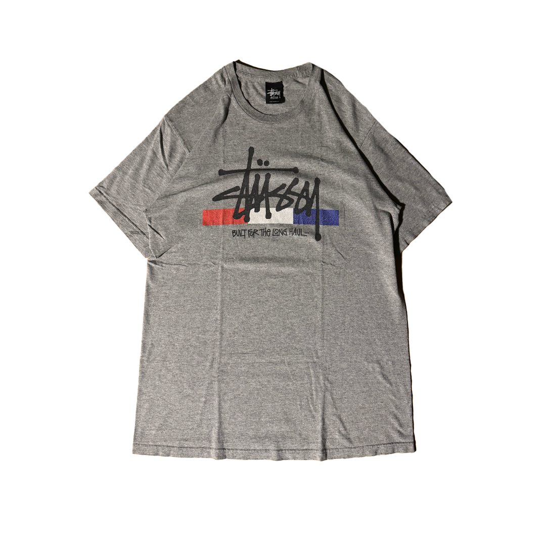 Stussy Built for the Long Haul Grey Tee (M)