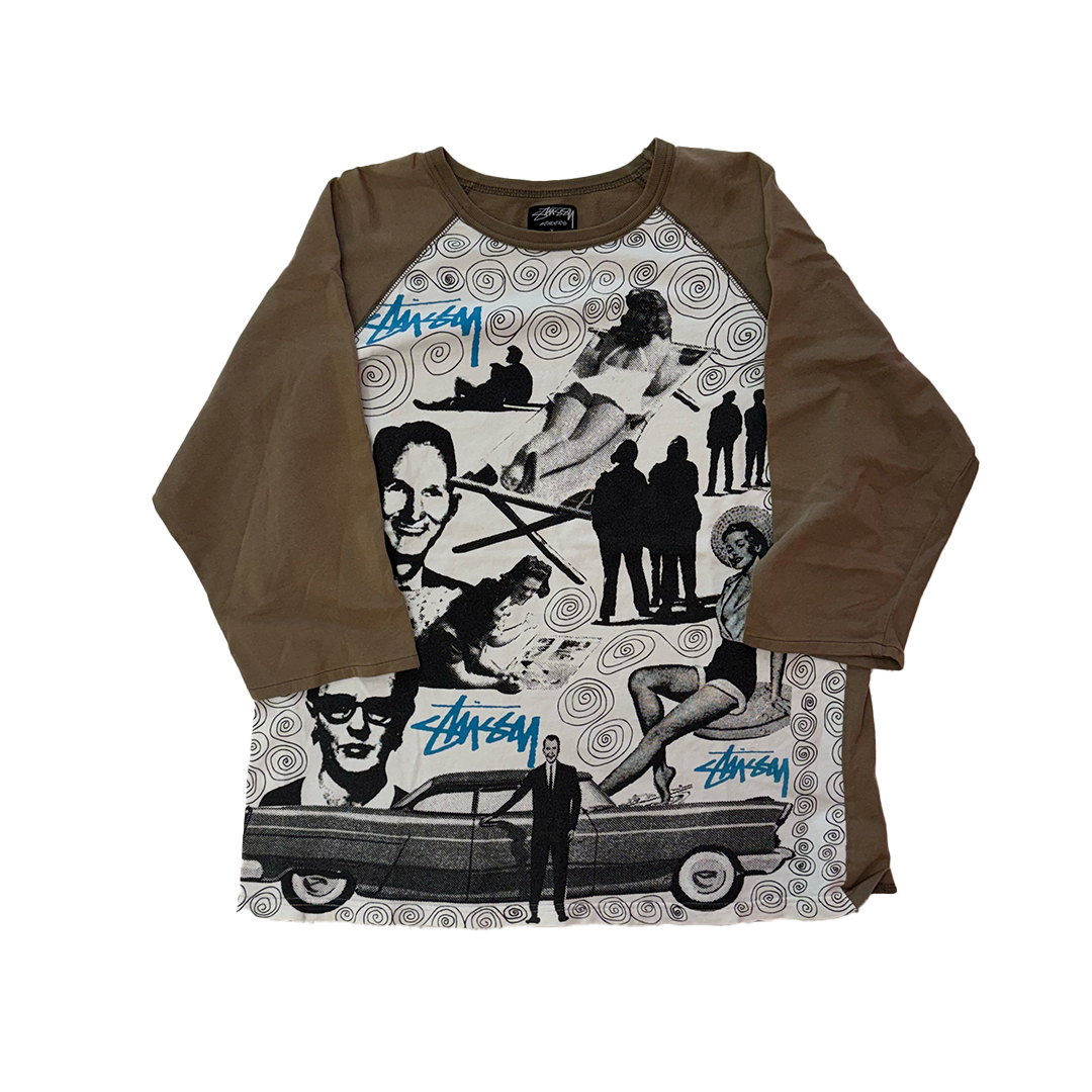 Stussy Half Sleeve Design Tee (M)