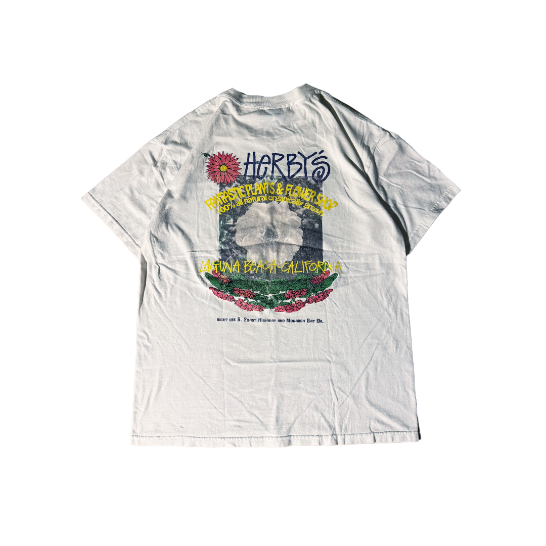 Stussy Herbys Dyed White Tee (L)