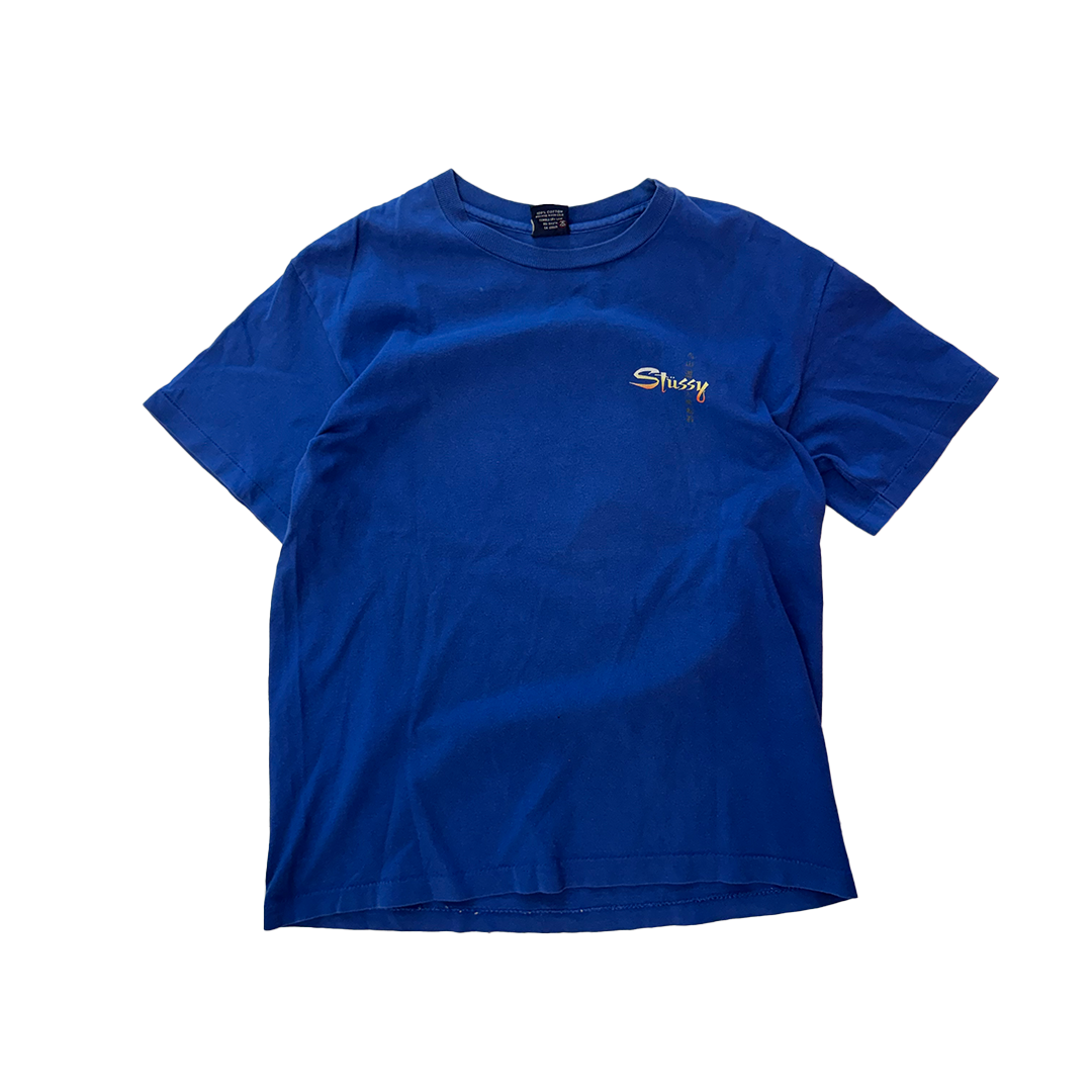 Stussy High Sea Single Stitch Blue Tee (M)
