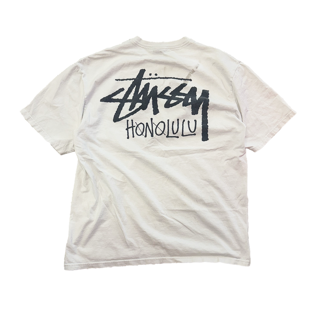 Stussy Honolulu White Tee (L)