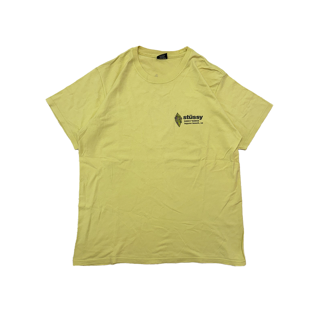 Stussy Laguna Beach Yellow Tee (L)