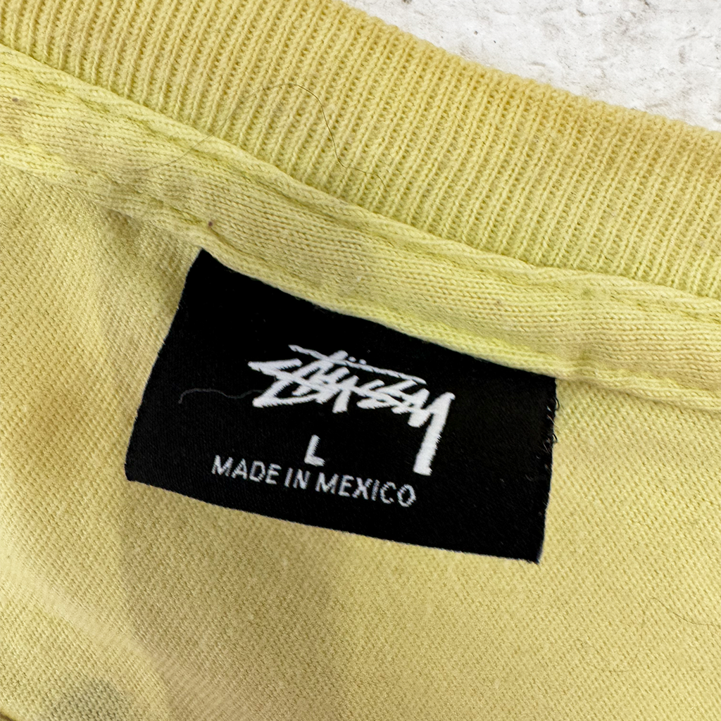 Stussy Laguna Beach Yellow Tee (L)