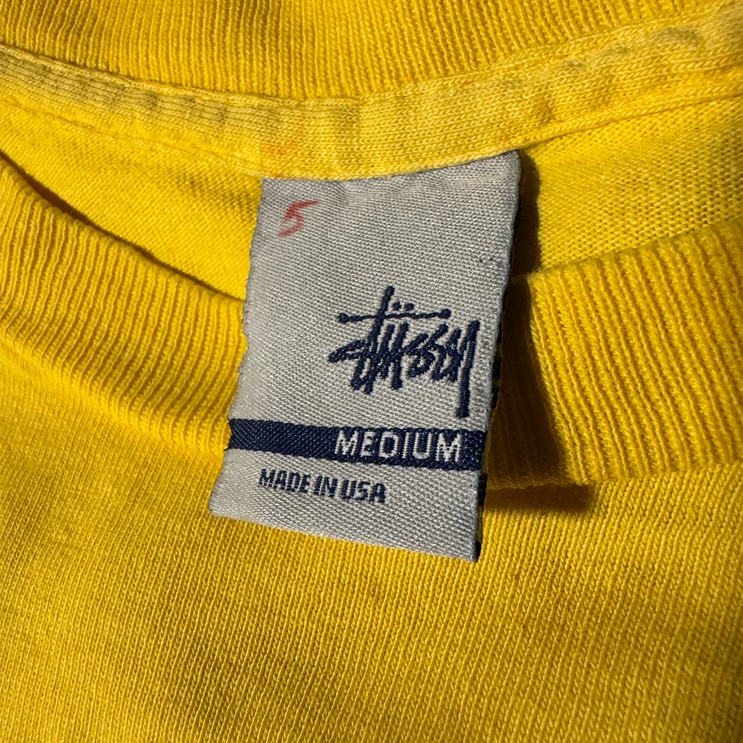 Stussy N°4 Vuitton Inspired Monogram Yellow Tee (M)