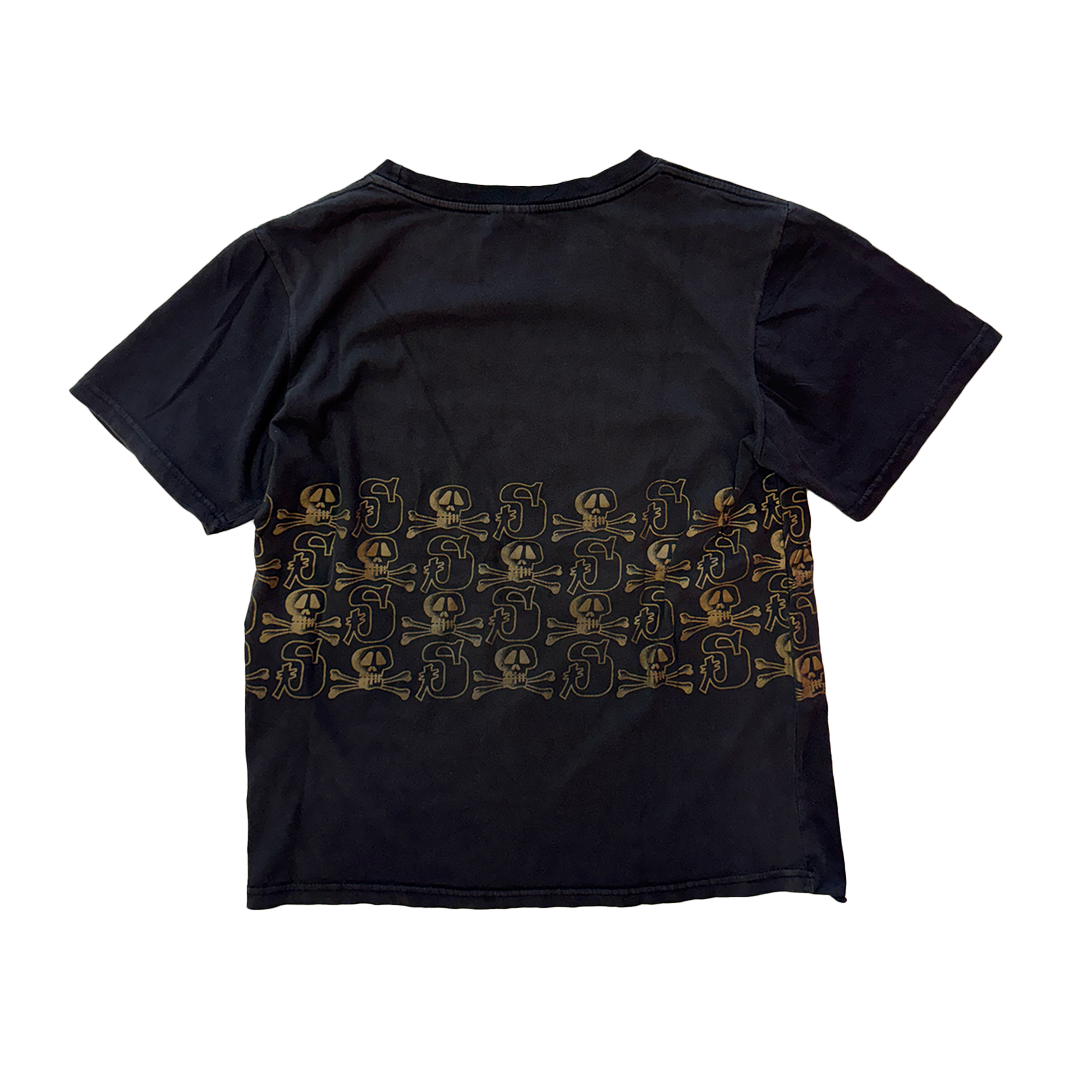 Stussy All-Over Skull World Tour Black Tee (M/L)