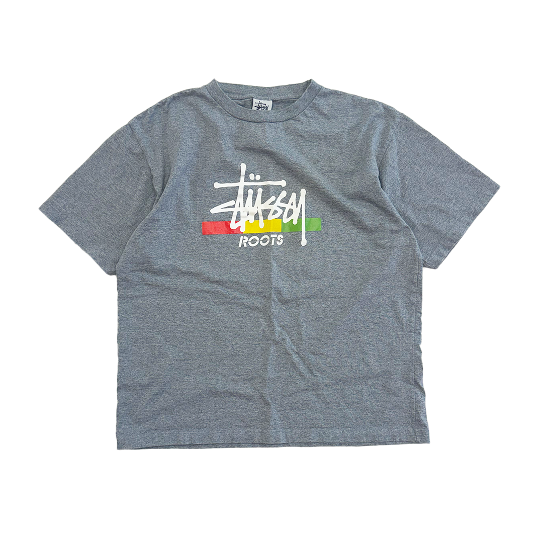 Stussy Roots Vintage Grey Tee (M)