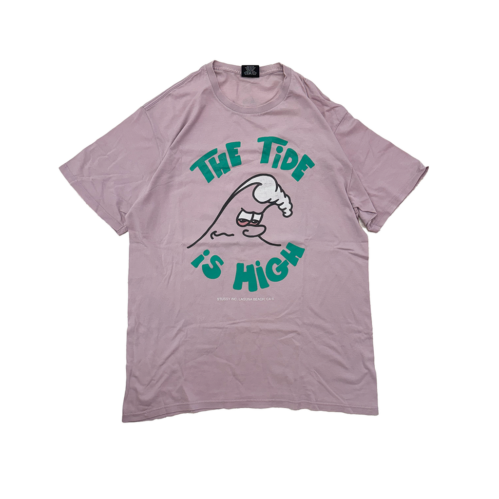 Stussy The Tide Is High Pink Tee (L)