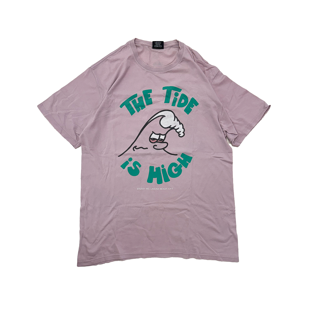 Stussy The Tide Is High Pink Tee (L)