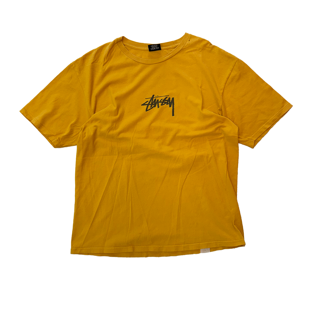 Stussy Logo Orange Tee (L)