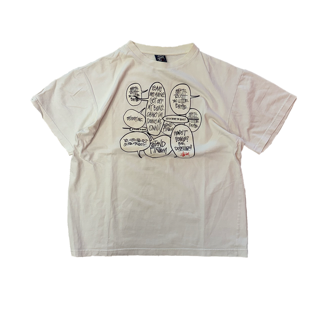 Stussy Speech Bubbles White Tee (L)