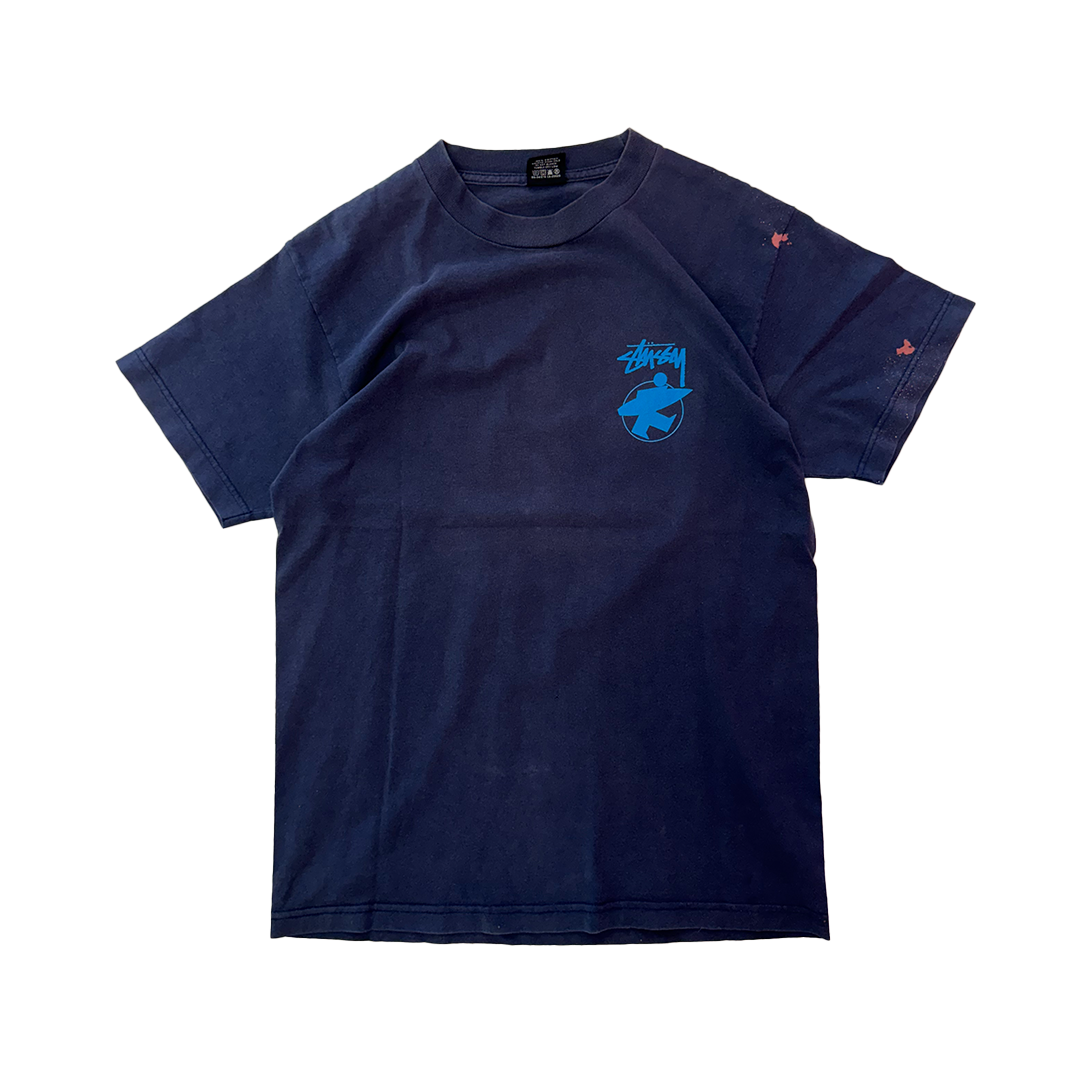 Stussy Surfer Navy Tee (M)