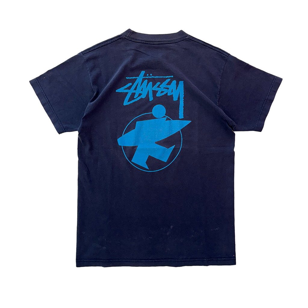 Stussy Surfer Navy Tee (M)