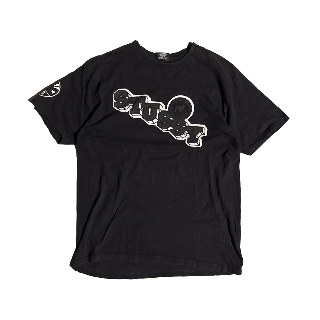 Stussy University Black Tee (L)