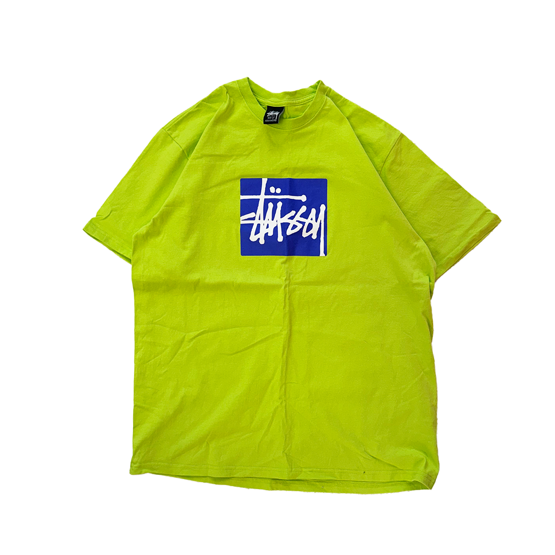 Stussy Logo Green Tee (L)