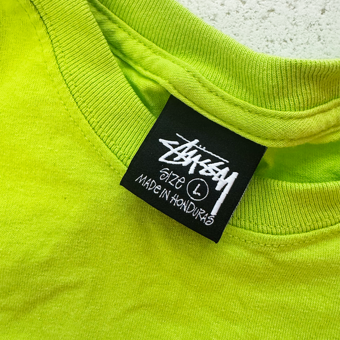 Stussy Logo Green Tee (L)