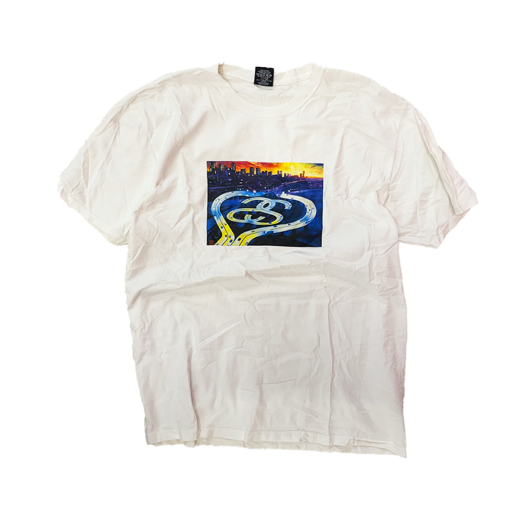 Stussy LA Brea Avenue White Tee (L)