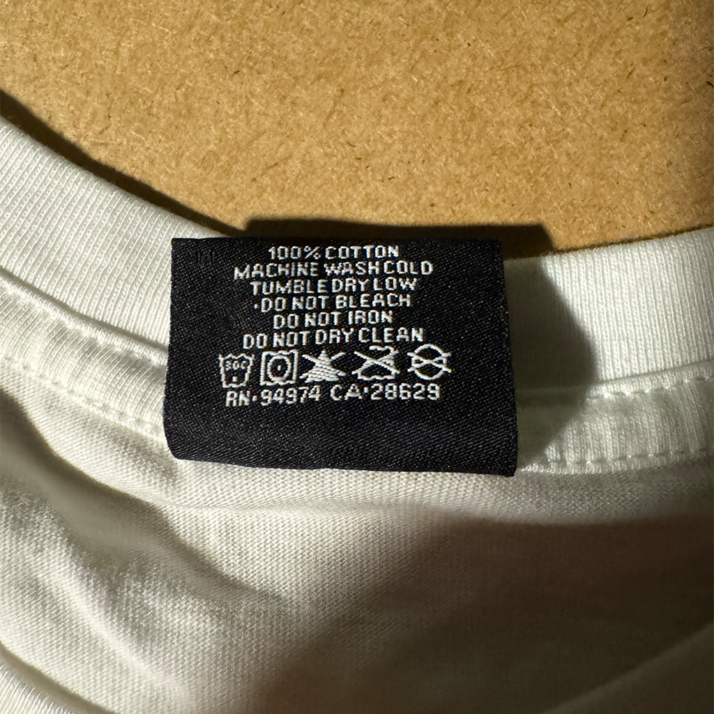 Stussy Gold Paint World Tour White Tee (M)