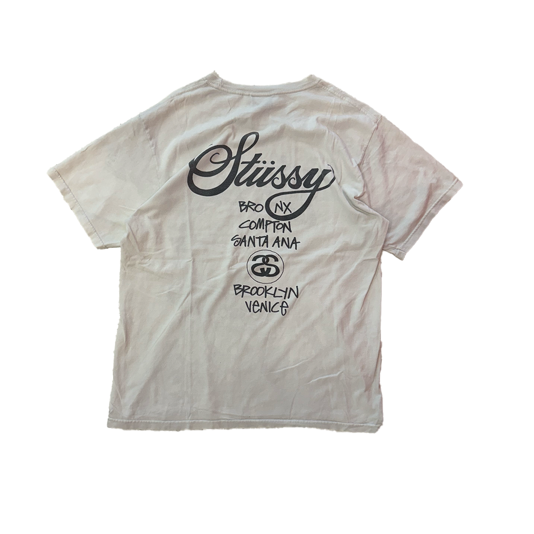 Stussy World Tour White Tee (M)