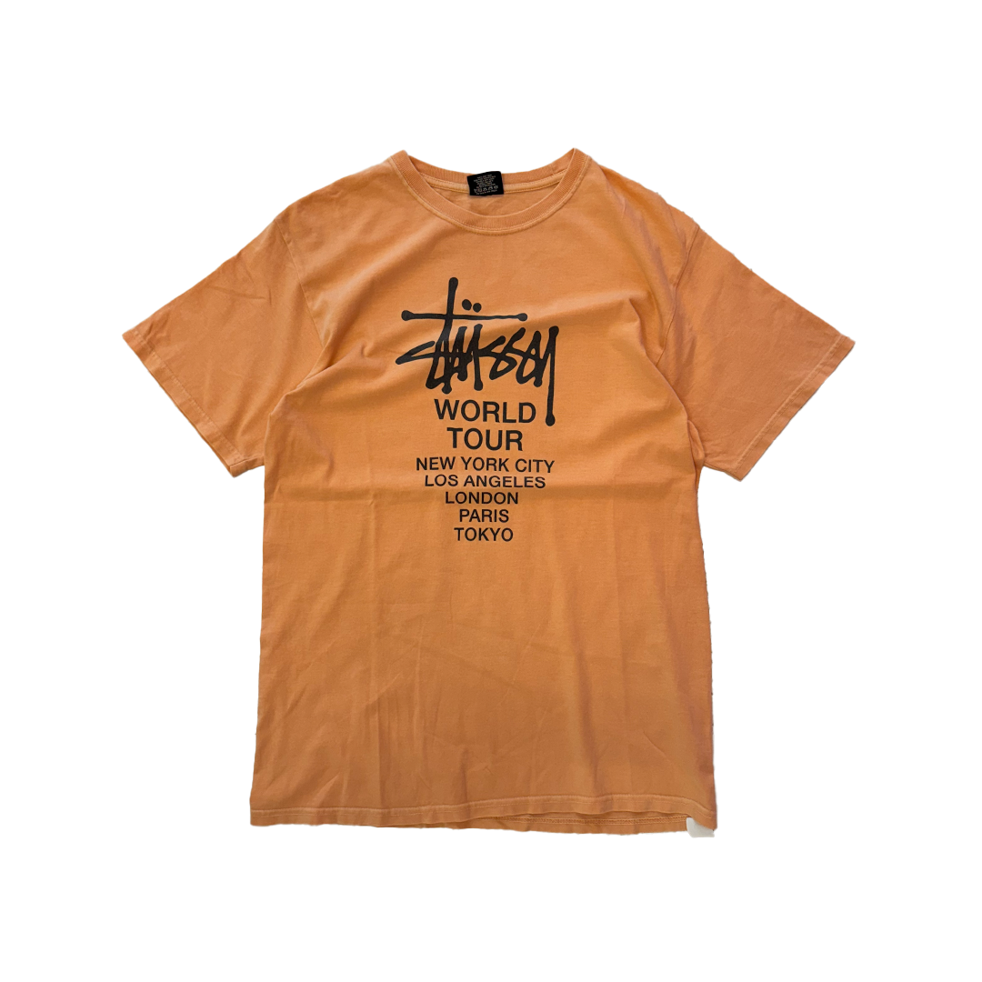 Stussy World Tour Peach Tee (M)