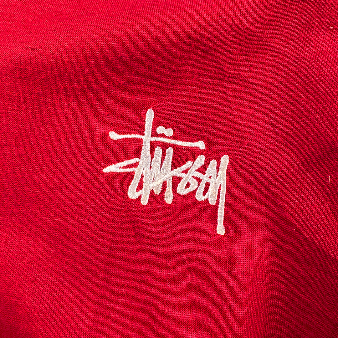 Stussy Vintage Made in Japan Red Track Jacket (L)