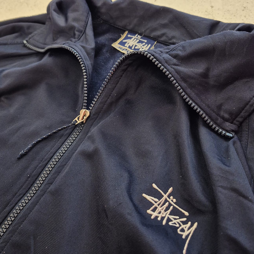 Stussy Sport Vintage Blue Track Jacket
