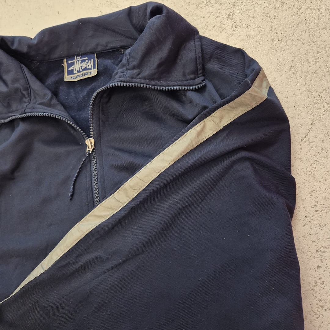 Stussy Sport Vintage Blue Track Jacket