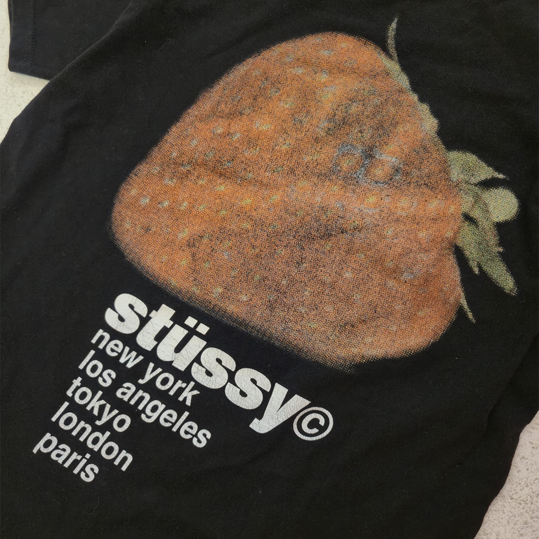 Stussy Strawberry Black Tee (M)