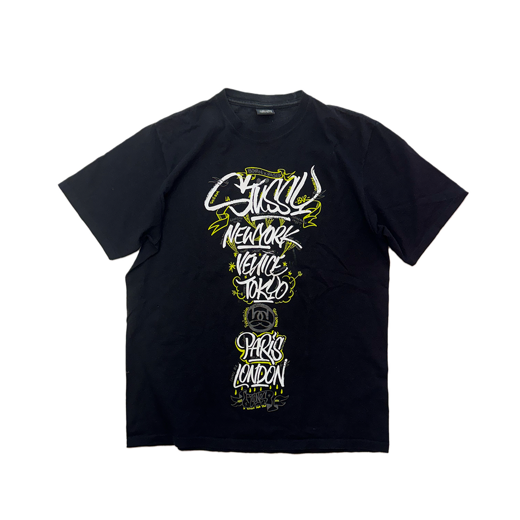 Stussy x Born x Raised Black Tee (M)