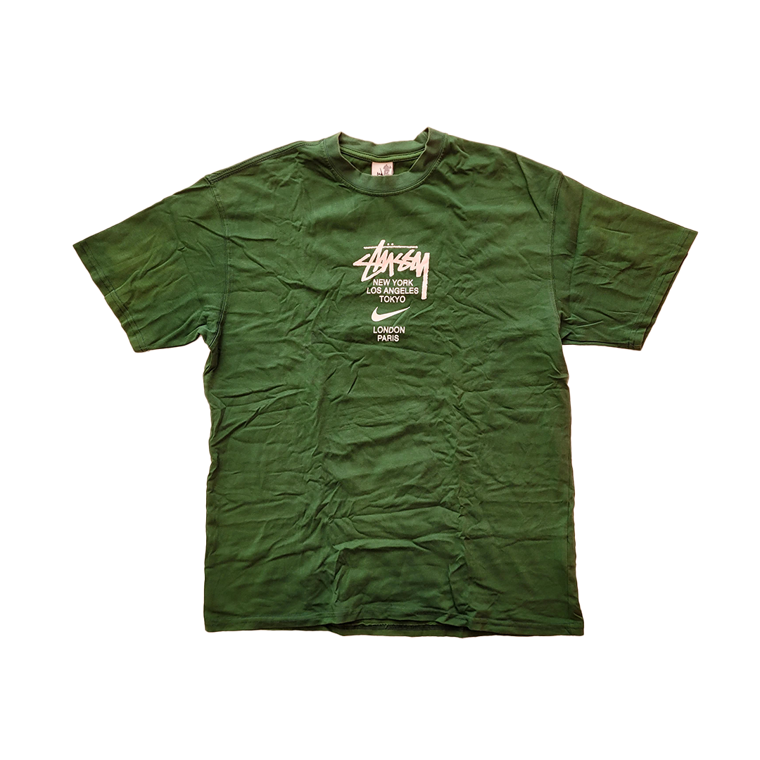 Stussy x Nike World Tour Green Tee (XL)