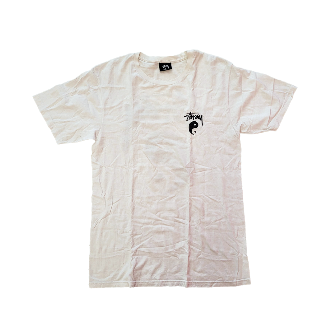 Stussy Ying Yang White Tee (M)