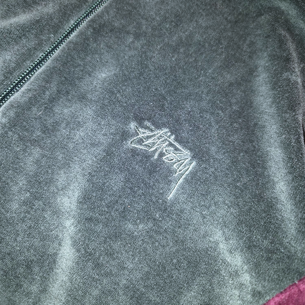 Stussy Multicolor Velour Track Jacket (L)