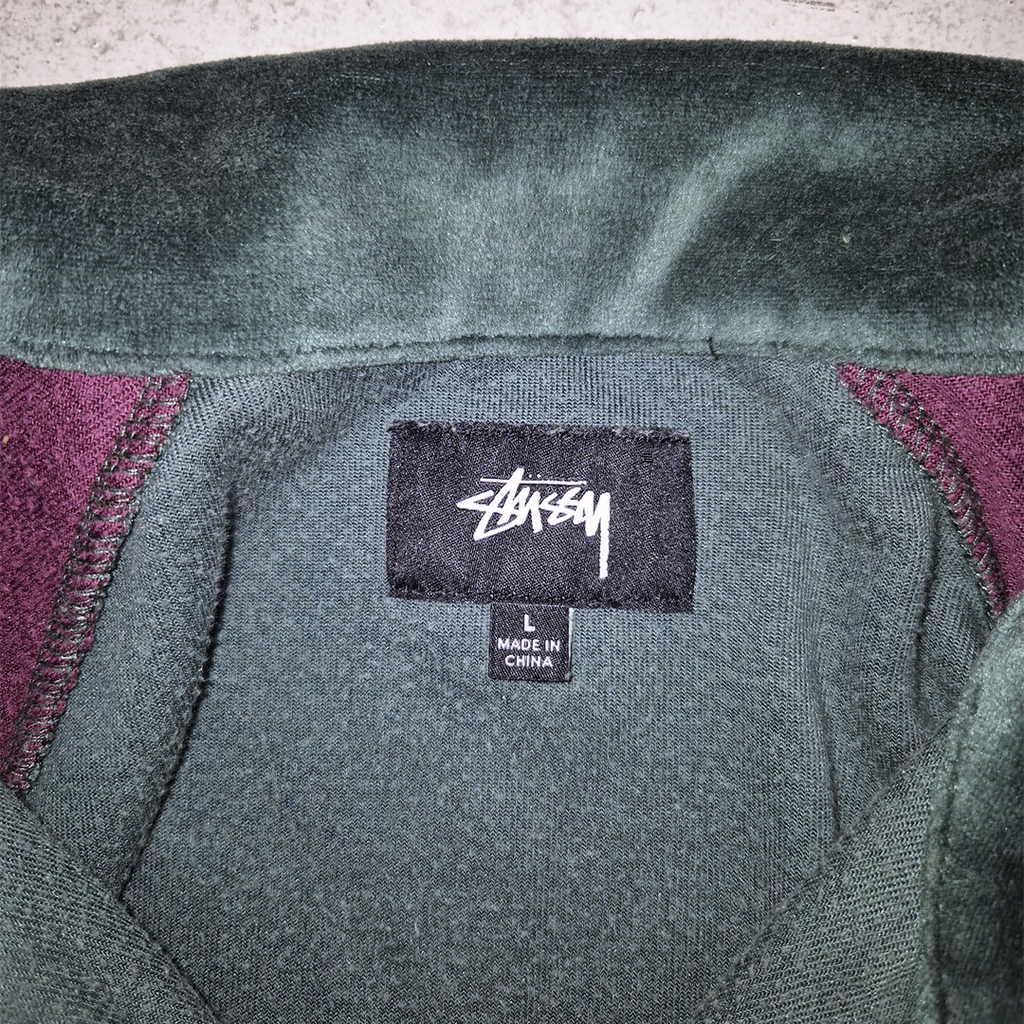 Stussy Multicolor Velour Track Jacket (L)