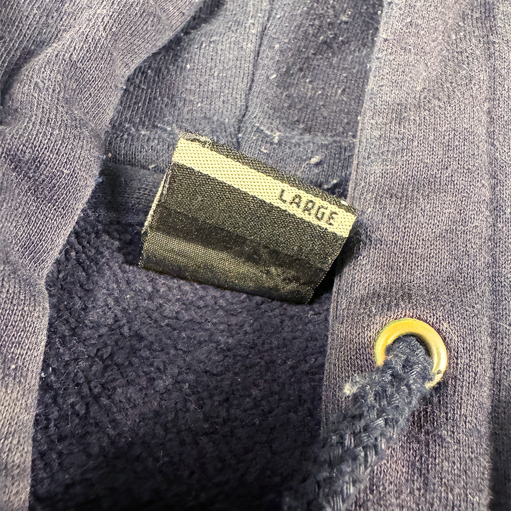Stussy Velvet Logo Grey Hoodie (L)