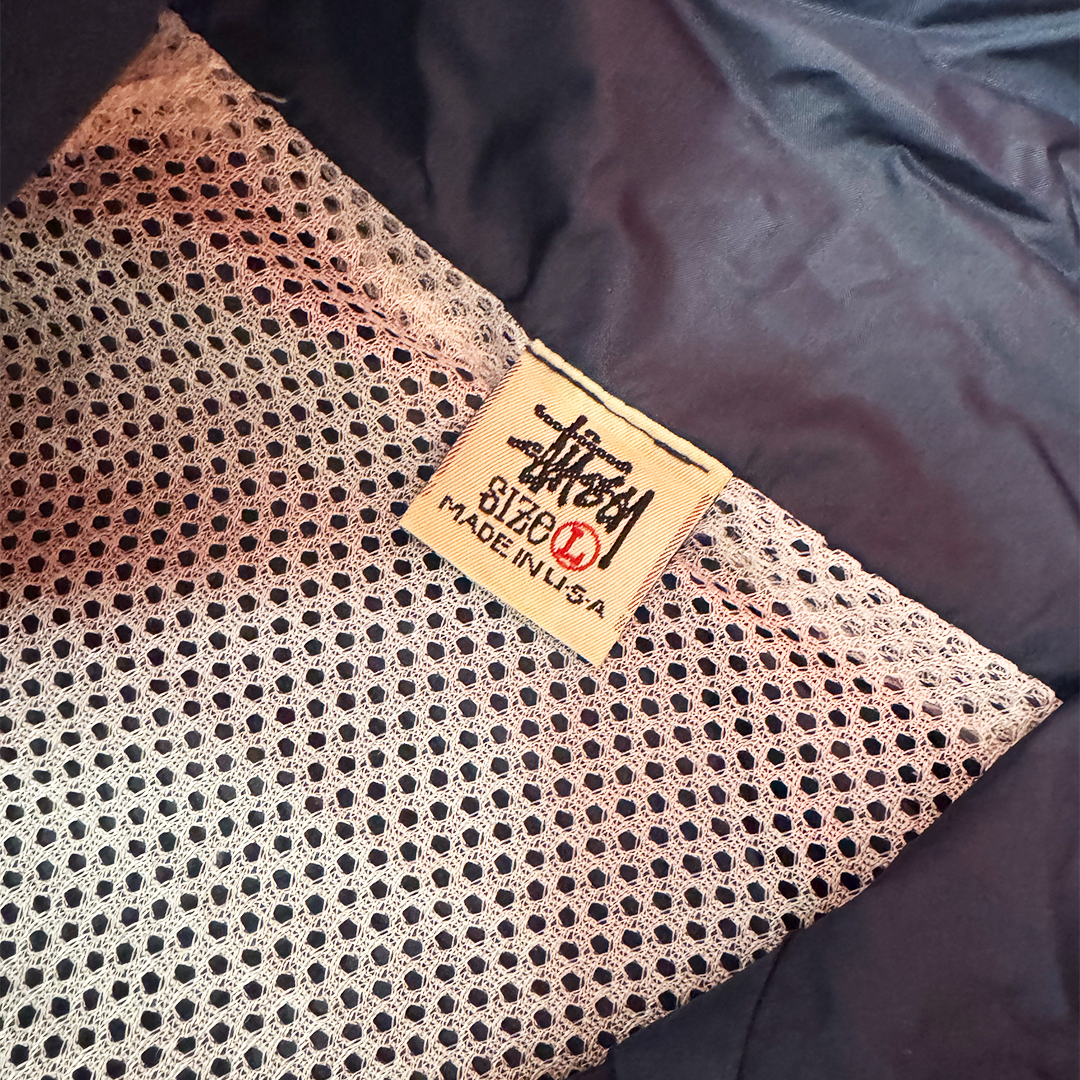 Stussy Vintage Made in USA Black Track Jacket (L)