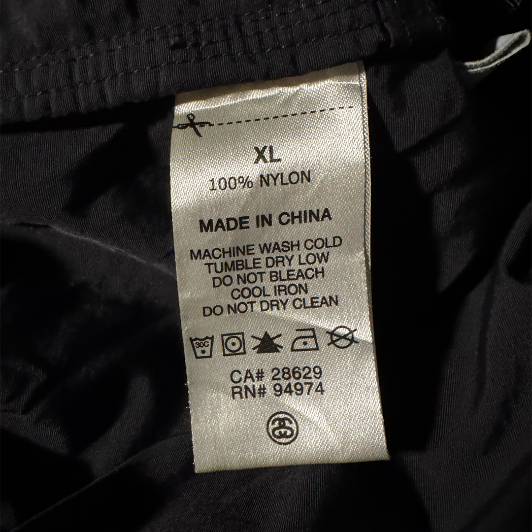 Stussy Black Nylon Jacket (XL)