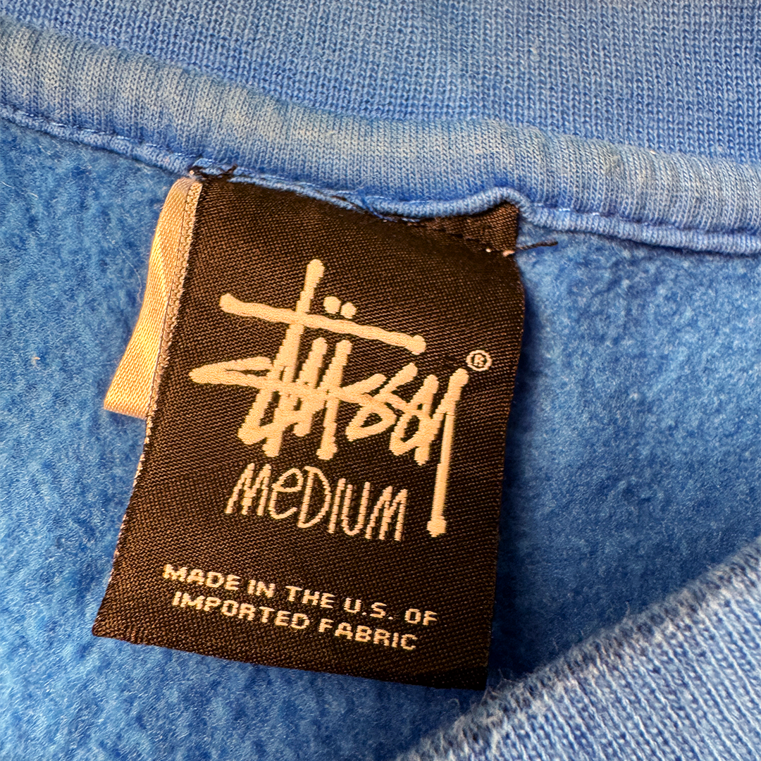 Stussy World Tour Blue Sweater (M)