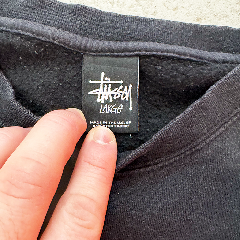 Stussy World Tour Black Crewneck (L)