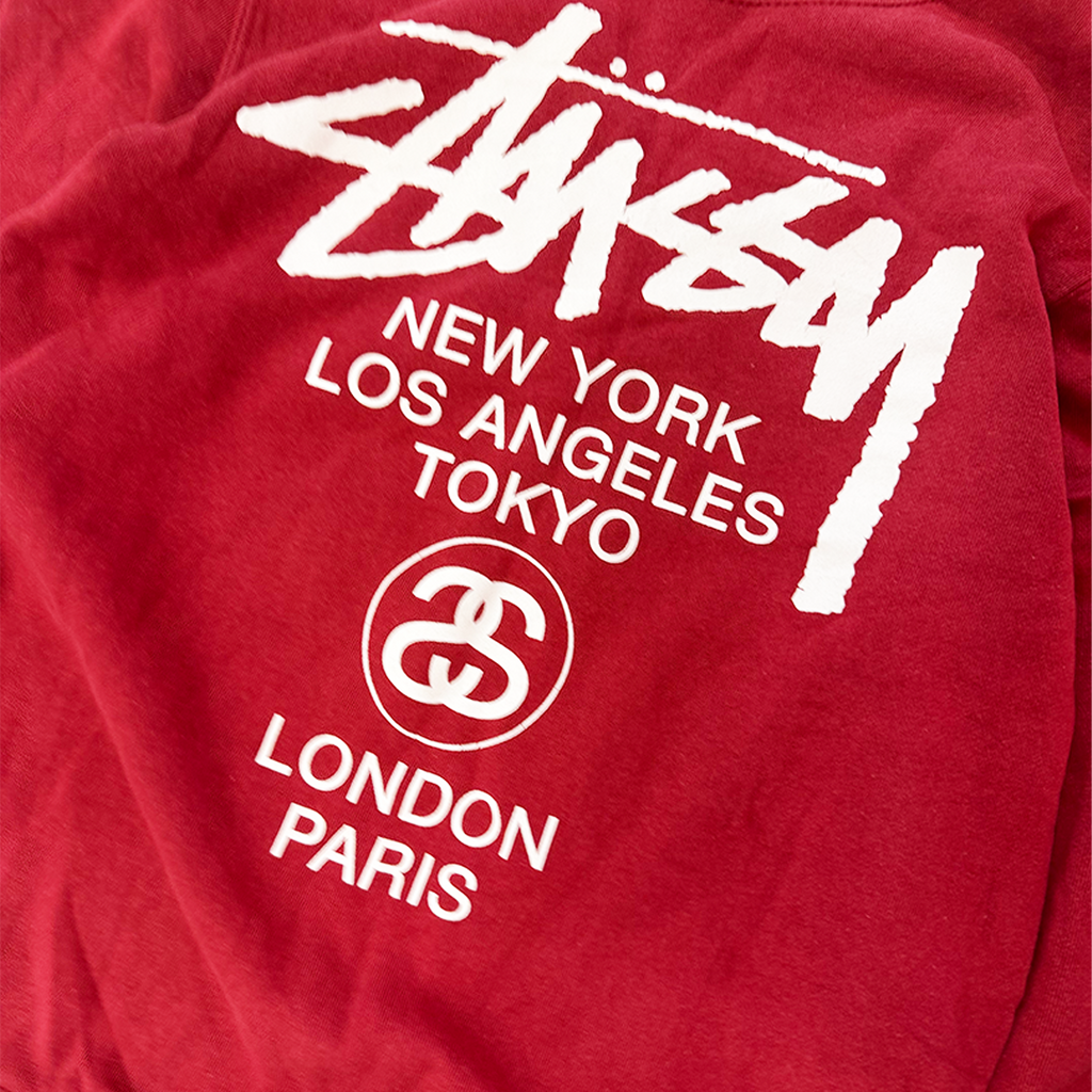 Stussy World Tour Red Sweater (M)