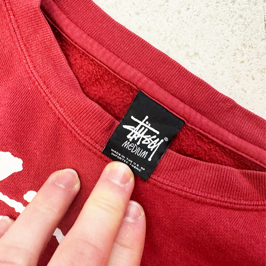 Stussy World Tour Red Sweater (M)