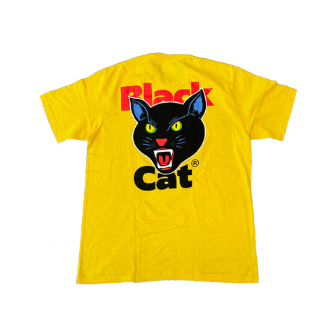 Supreme Black Cat Yellow Tee