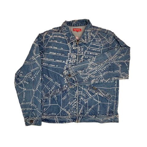 Supreme Gonz Map Work Denim Jacket (M)